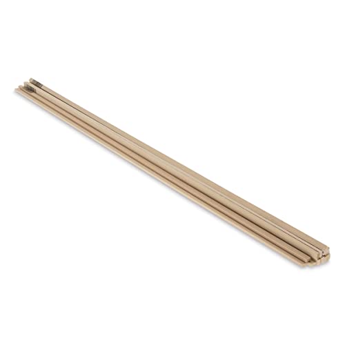 Midwest Products Basswood 1/8 x 1/4 x 24 inches Dowel Rod, 1/8"X1/4", Multicolor