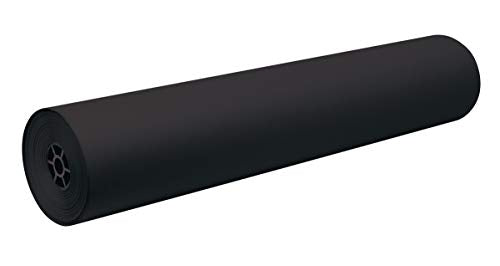 Pacon 101209 Decorol Flame Retardant Art Rolls, 40 lb, 36" x 1000 ft, Black