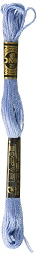 DMC 117-794 Six Strand Embroidery Cotton Floss, Light Cornflower Blue, 8.7-Yard