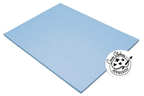 Pacon Tru-Ray Construction Paper, 18-Inches by 24-Inches, 50-Count, Sky Blue (103080)