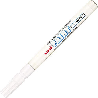 Uni-Paint PX-20 Oil-Based Paint Marker, Medium Point, White, 1-Count