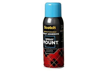 Scotch Spray Mount, 10.2 5 oz, Repositionable on Many Surfaces(6065)