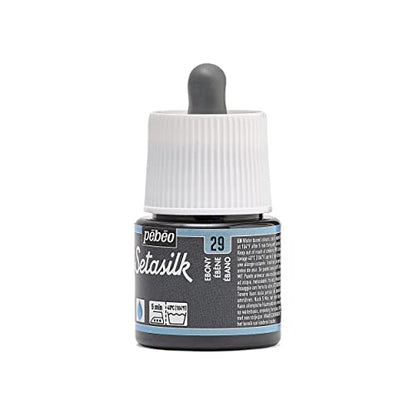 PEBEO Setasilk Silk Painting 45-Milliliter Bottle, Ebony