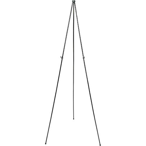 Quartet Instant Easel 63” Stand, Supports 5 lbs., Tripod Base, Powder Coated Steel Material, Collapsible, Black (29E)