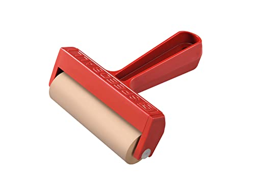 Speedball Pop-In Soft Rubber Brayer, 4" – Roller Tool for Crafting and Block Printing, Vinyl, Comfort Grip Handle