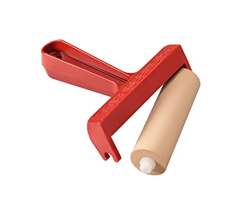 Speedball Pop-In Soft Rubber Brayer, 4" – Roller Tool for Crafting and Block Printing, Vinyl, Comfort Grip Handle