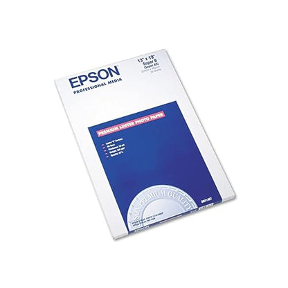 Epson Ultra Premium Photo Paper LUSTER (13x19 Inches, 50 Sheets) (S041407),White