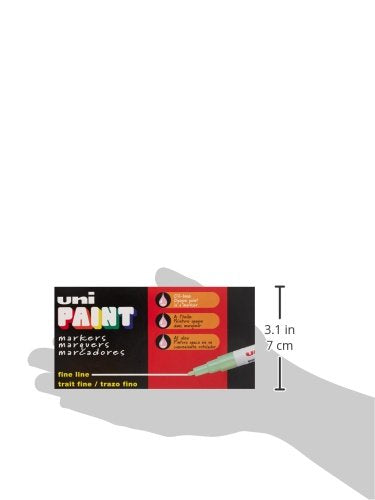 Uni-Paint 63701 Markers, Fine Point, Black, Set Of 12