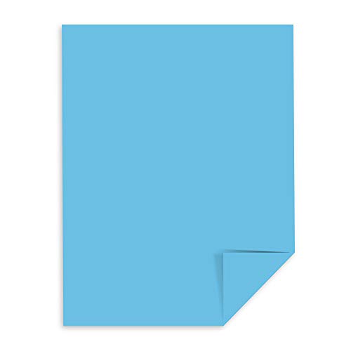 Astrobrights® Color Card Stock, 8 1/2" x 11", FSC® Certified, 30% Recycled, 65 Lb, Lunar Blue, Pack of 250