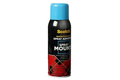 Scotch Spray Mount, 10.2 5 oz, Repositionable on Many Surfaces(6065)