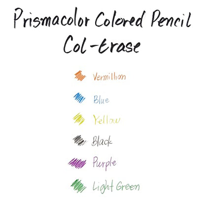 Prismacolor Col-Erase Erasable Colored Pencils, Adult Coloring, 12 Pack