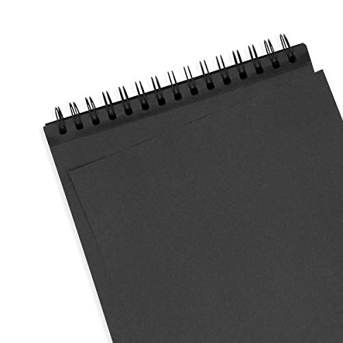 OOLY, DIY Sketchbook, Large, 11" x 8", Black (118-SK-BLK)