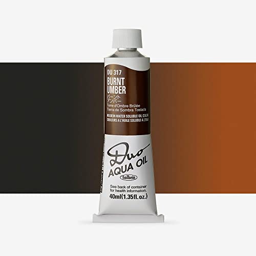 Holbein Duo Aqua Oil Burnt Umber (A) 40ml