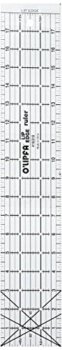 O'Lipfa 16318 Ruler with Lip Edge, 3 x 18-Inch , White