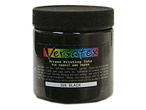 Versatex Screenprinting Ink Black for Paper and Fabric 4oz by Jacquard