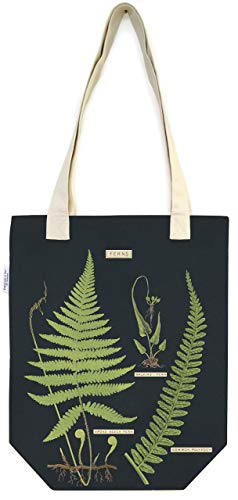 Cavallini Papers & Co. Ferns Tote Bag, Green