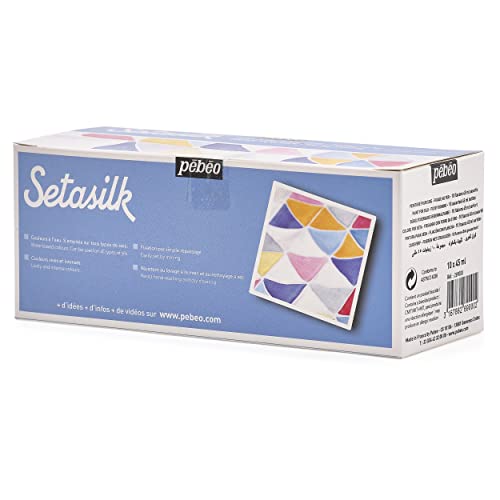 PEBEO PE269000 Discovery Silk Paint Set 45ml 10/Pkg-Setasilk, 1.5 Fl Oz (Pack of 10)