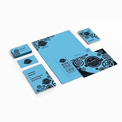 Astrobrights® Color Card Stock, 8 1/2" x 11", FSC® Certified, 30% Recycled, 65 Lb, Lunar Blue, Pack of 250