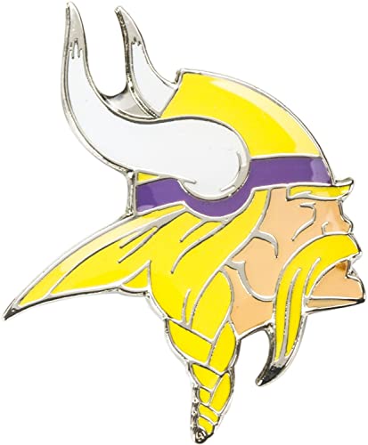 aminco NFL Minnesota Vikings Team Logo Pin, team color (NFL-PN-001-21)