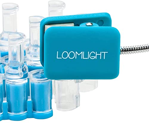 WITHit Clip On Loom Light – Blue – LED Light Specifically Designed to Securely Clip to Sparkle Loom & Other Loom Devices – Adjustable, Lightweight, Portable - Fully Illuminates Loom