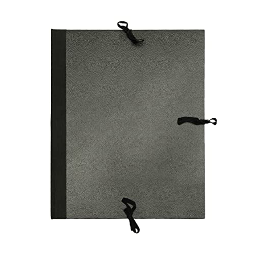 Daler-Rowney Cachet Classic Portfolio, Hard Cover with Cloth Ties, 14 x 18 inches, Black (471301418)