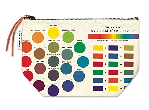 Cavallini Papers & Co. Color Wheel Vintage Pouch, Multi