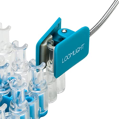 WITHit Clip On Loom Light – Blue – LED Light Specifically Designed to Securely Clip to Sparkle Loom & Other Loom Devices – Adjustable, Lightweight, Portable - Fully Illuminates Loom