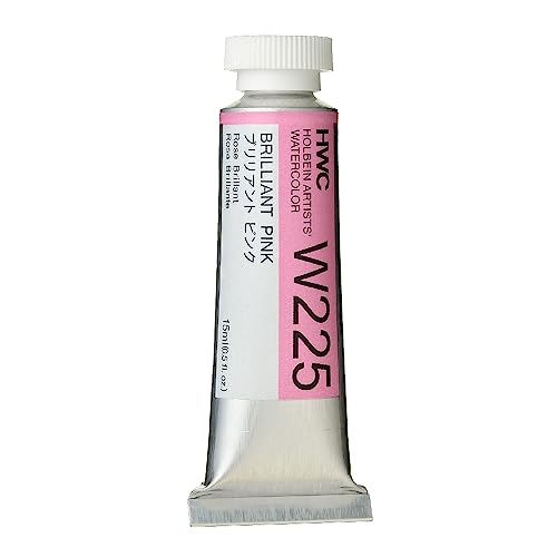 Holbein Artist's Watercolor 15ml Tube (Brilliant Pink) W225