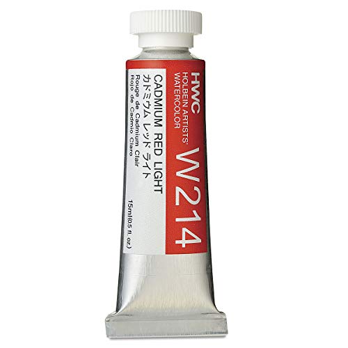 Holbein Artist's Watercolor 15ml Tube (Cadmium Red Light) W214