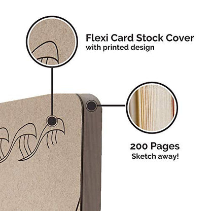 Piccadilly Complete the Drawing | Guided Sketchbook | Flat-lay Drawing Notebook | Acid & Wood-Free Paper | 200 pages (9781620096901)