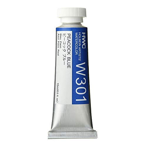 Holbein Artist's Watercolor 15ml Tube (Peacock Blue) W301