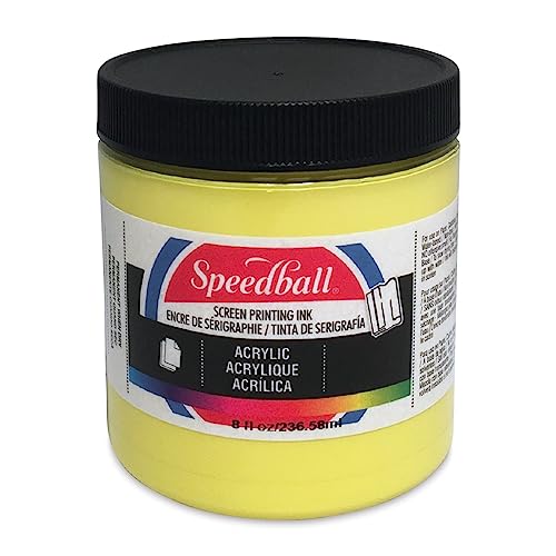 Speedball Acrylic Screen Printing Ink, 8-Ounce, Process Yellow