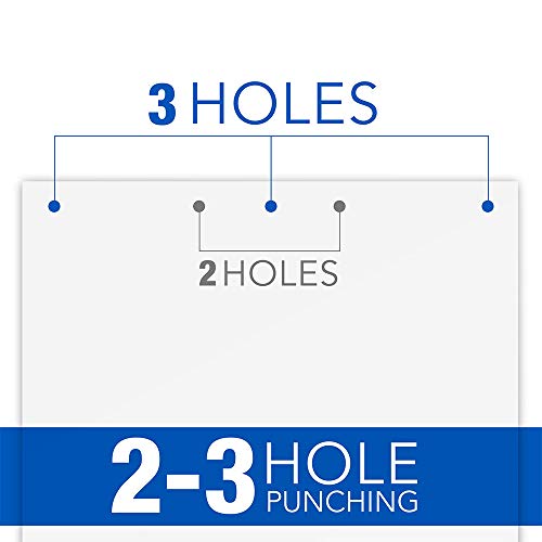 Swingline 2-3 Hole Punch, Adjustable, Heavy Duty Hole Puncher, 160 Sheet Punch Capacity (74650)