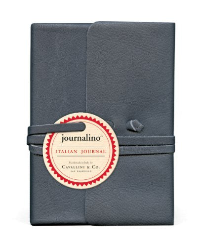 Cavallini Papers Journalino Leather Journal, 3.75 by 4.5-Inch, Indigo