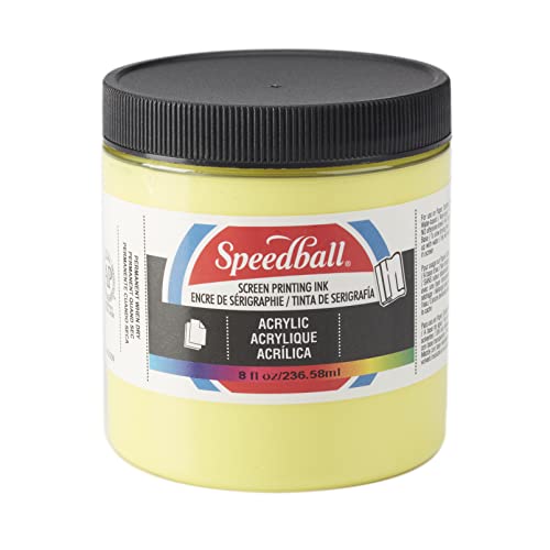 Speedball Acrylic Screen Printing Ink, 8-Ounce, Primrose Yellow