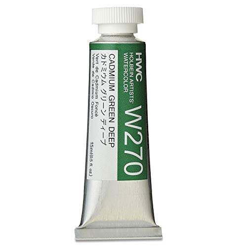 Holbein Artist's Watercolor 15ml Tube (Cadmium Green Deep) W270