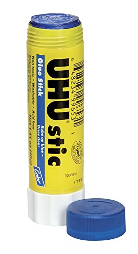 Saunders UHU Glue Stick, 1.41 oz., Blue (99653)