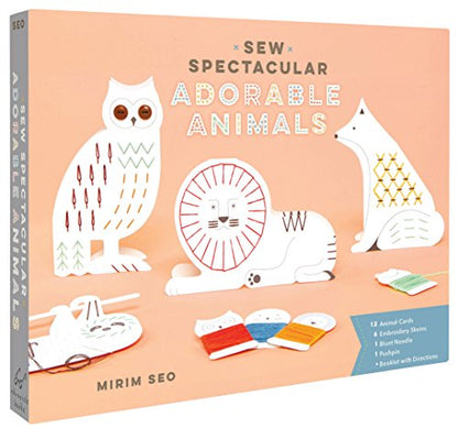 Chronicle Books Sew Spectacular: Adorable Animals (Sewing & Paper Craft Activity Book, Creative Art Gift for Tweens)