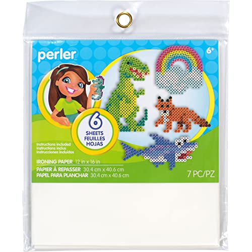 Perler Ironing Paper Beads Crafts for Kids, 12'' x 16'', Small, 7 Pieces