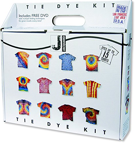 Jacquard Large Tie Dye Kit - Fantastic Introduction to Tie Dye - Fun for All Ages - Dyes up to 15 Adult T-Shirts