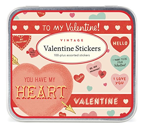 Cavallini Papers Vintage Valentine's Stickers