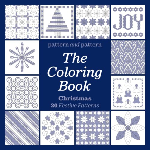 Pattern and Pattern - The Adult Coloring Book Set (Vol. 1 & 2) incl. BONUS Christmas Coloring Book | 220 Geometric Patterns | Adult Coloring Book For Women | Mindfulness, Relaxation & Self Care