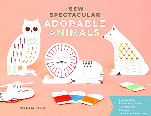 Chronicle Books Sew Spectacular: Adorable Animals (Sewing & Paper Craft Activity Book, Creative Art Gift for Tweens)