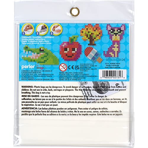 Perler Ironing Paper Beads Crafts for Kids, 12'' x 16'', Small, 7 Pieces