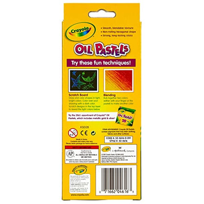 Crayola Oil Pastels, Assorted Colors, 16 Count