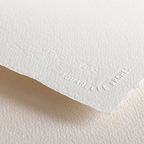 ARCHES 18 x 26 cm 300 GSM Cold Pressed Glued on 4 Sides Block Watercolour Paper - Natural White (Pack of 20 Sheets)