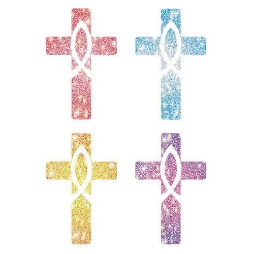 Carson Dellosa Dazzle Stickers Crosses, Pack of 120, Multi