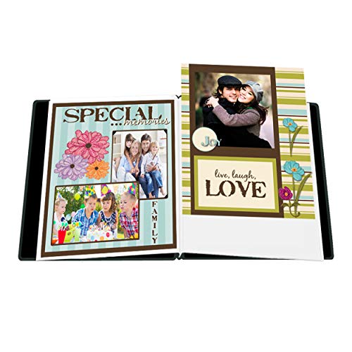 Pioneer Photo Albums Pioneer Family Treasures Deluxe Fabric Post Bound Album 8.5"X11"-Sherwood Green