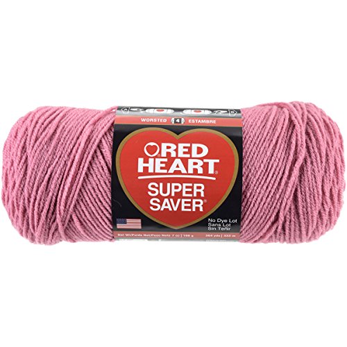 RED HEART Super Saver Yarn, Light Raspberry