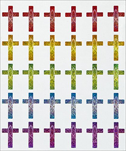 Carson Dellosa Dazzle Stickers Crosses, Pack of 120, Multi